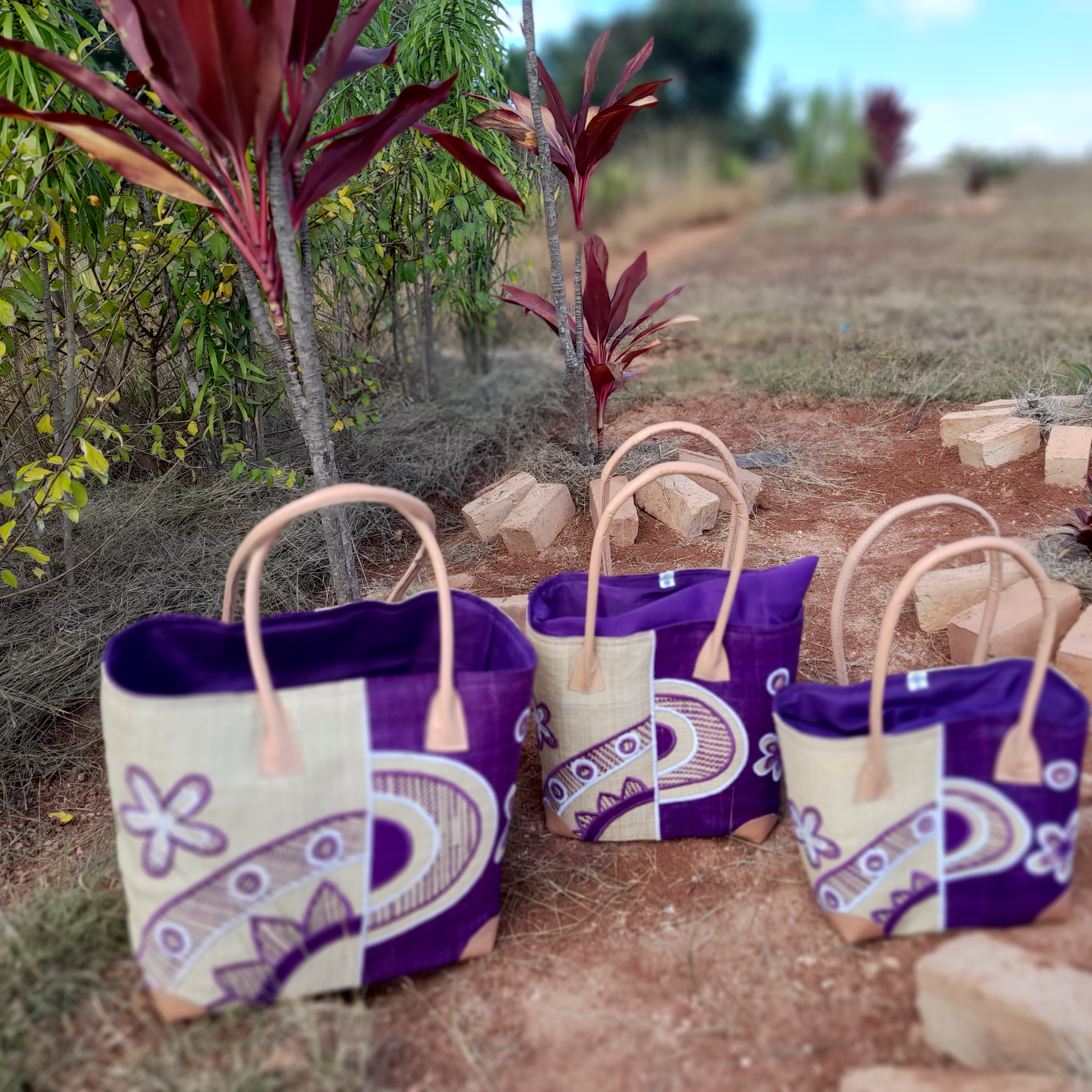 Panier penjy brodés